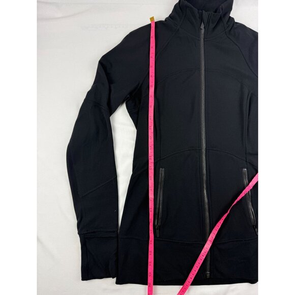Lululemon Contour Jacket Black Full Zip Long Sleeve Women’s 8 - Picture 5 of 5